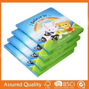 King Fu High Quality Children Hardcover Board Book Printing in China